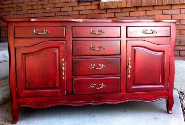 Red Table | Furniture FR Refinishing